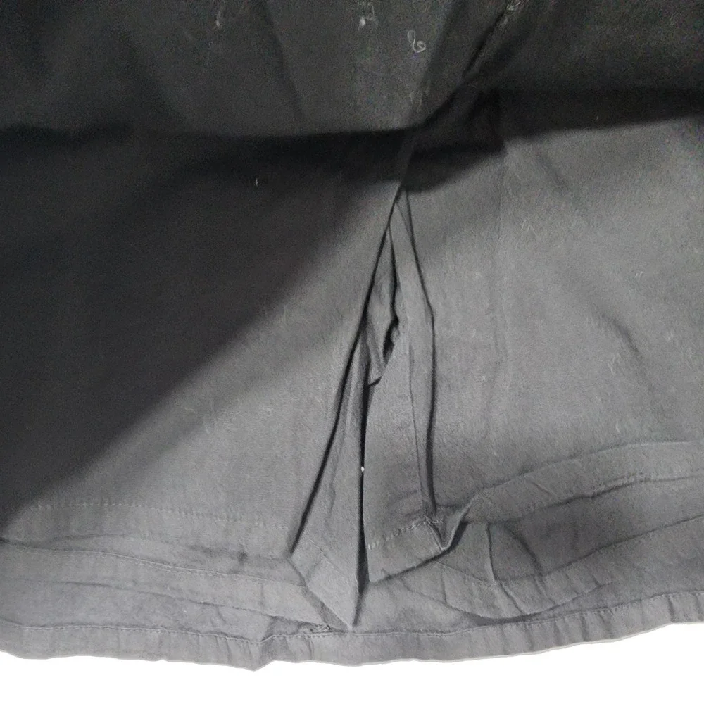 Vintage White Stag Skort Womens 16 Black Twill A-Line Lined Pockets Stretch